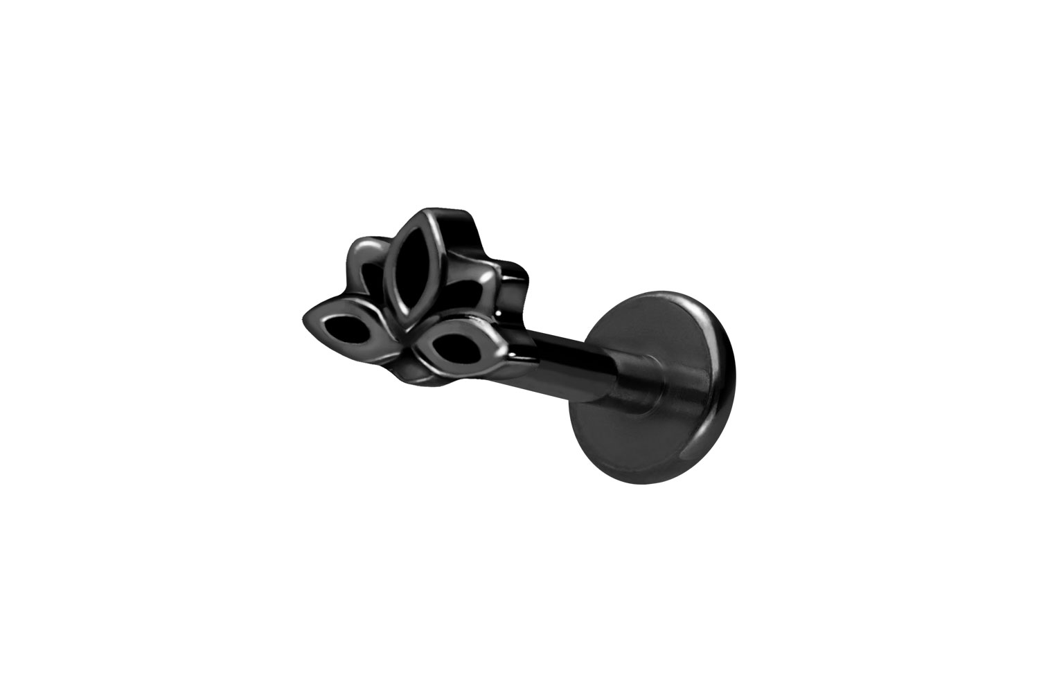 Titan Labret mit Innengewinde LOTUSBLÜTE